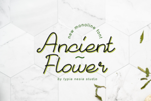 Ancient Flower Font for Editorial Design and Publishing