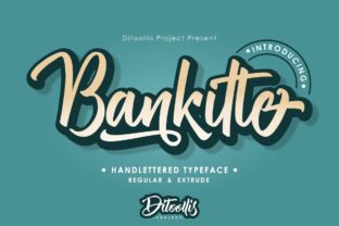 Bankitte Font Review for Handmade Products