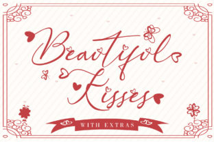 Beautiful Kisses Font for Elegant Handmade Products