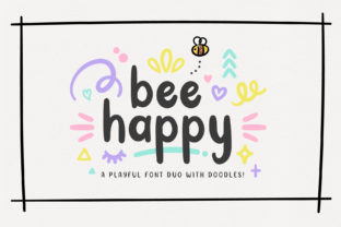 Bee Happy Duo Font for Playful Small Business Branding