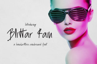 Blittar Rain Font: Modern Signature Style for Editorial Design
