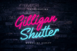Gilligan Shutter Font for Handmade Branding and Crafts