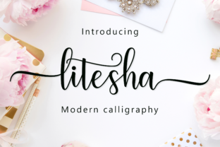Litesha Script Font Review for Handmade Products