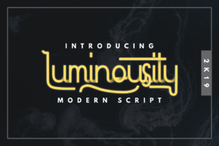 Luminousity Font: Modern Script for Digital Branding