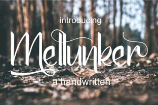 Mellunker Font: Elegant Script for Editorial Design