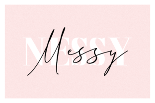 Messy Nessy Duo Font for Handmade Labels and Branding