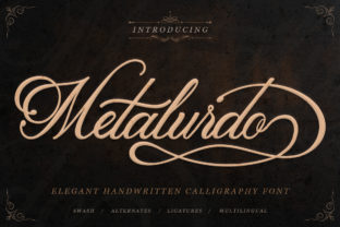 Metalurdo Font: Elegant Calligraphy for Business Branding