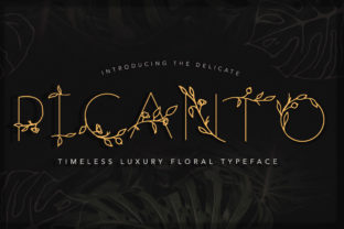 Picanto Font: Floral All Caps for Web Branding