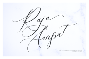 Raja Ampat Font for Elegant Wedding & Craft Designs