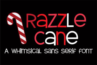 Razzle Cane Font: Whimsical Sans Serif for Branding