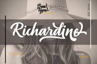 Richardine Script Font for Bold Retro Branding