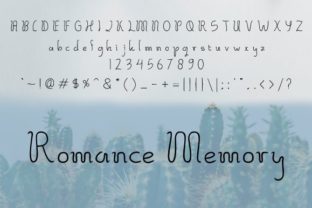 Romance Memory Font: Authentic Script for Digital Design