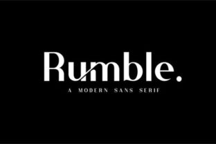 Rumble Font: Modern Sans Serif for Elegant Branding