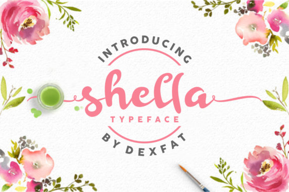 Shella Script Font Review for Festive Brand Identity