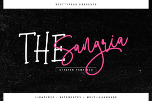 The Sangria Duo Font for Modern Web Design